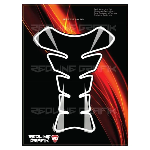 Redline Grafik Siyah Tank Pad