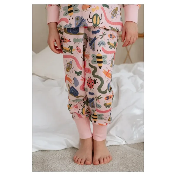 Renkli Böcek Desenli Pijama Alt