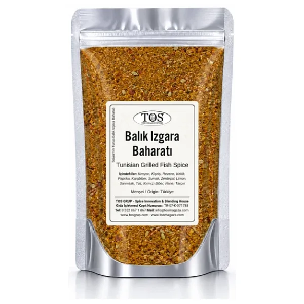 Salwa'nın Tunus Balık Izgara Baharatı 100 gr Salwa's Tunisian Grilled Fish Spice