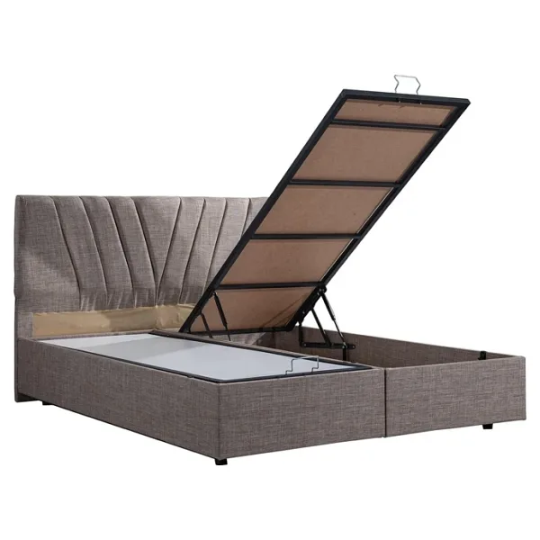 Setay Mobilya Fersa Çift Kişilik Baza Başlık Orthosoft Yatak Seti, Kahverengi 150x200 cm