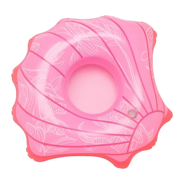 Şişme Bardak ve İçecek Tutucu Setleri - Havuz Partisi Temalı Modeller (Deniz Kabuğu Pembe)