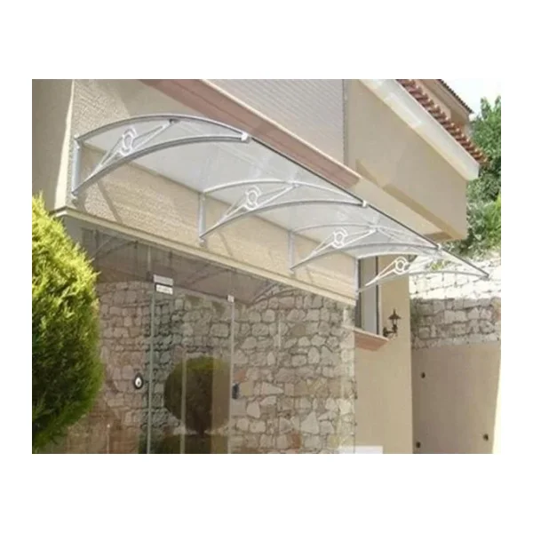 Tf Delux Seri 1,12 Alüminyum Ayaklı Sundurma 360 X 100 Gri 3 Mm Solid Levha