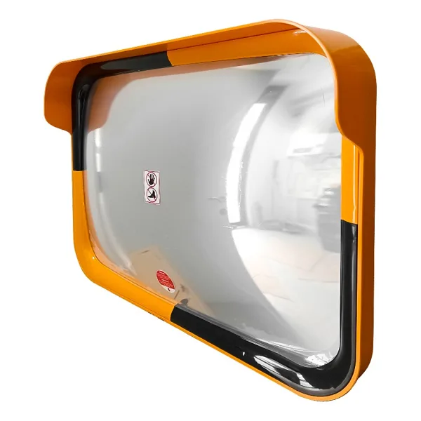 Trafik Güvenlik Aynası 60 x 80 cm Sarı-Siyah, Tümsek Ayna, Otopark Aynası