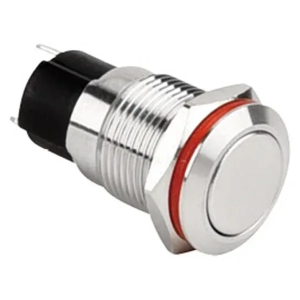 WD12A-P1Z 12mm Düz Anahtarlı Metal Buton
