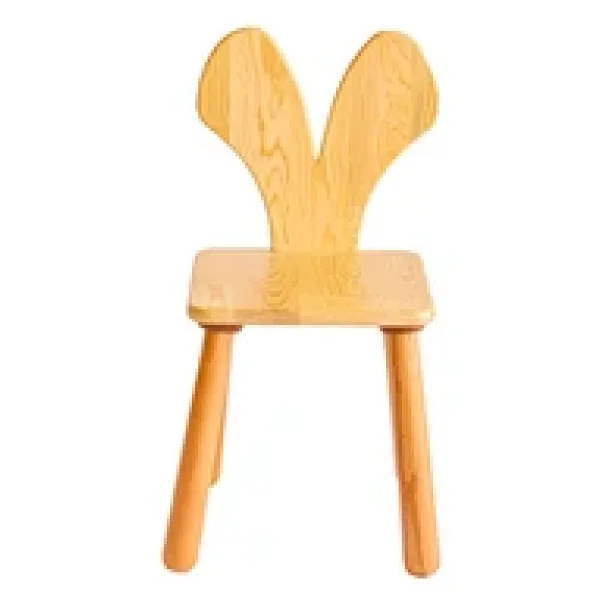 Wood & Joy Doğal Ahşap Çocuk Sandalye Fare