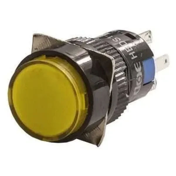 16mm 24V Sarı Anahtarlı Buton CD-AY-11DZ/24V/Y