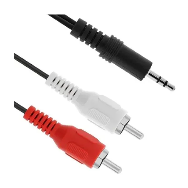 2 Rca Erkek + 3.5 mm Stereo Erkek 1.5 Metre Kablo