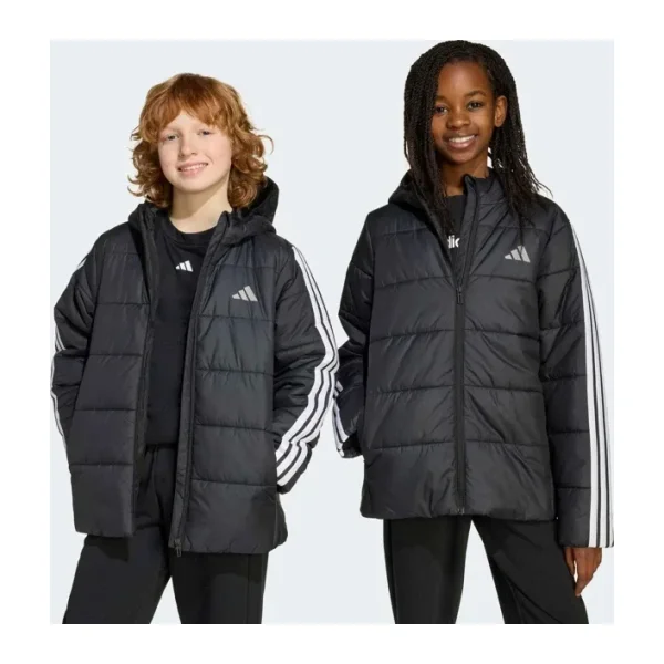 Adidas Essentials 3-Stripes Padded JL7402 Kapüşonlu Çocuk Şişme Mont