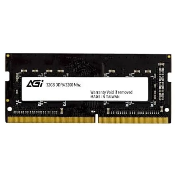 Agi Agı SD138 32 GB Ddr4 Ram 3200 Mhz CL22 Bellek Modülü 260 Pin Ecc Olmayan So-Dımm, Dizüstü Bilgisayarlar/dizüstü Bilgisayarlarla Uyumlu