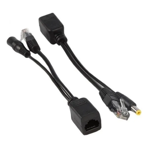 Alfais 4252 Ip Kamera Kablosu Poe Set Ethernet Adaptör Güç Power Kablosu