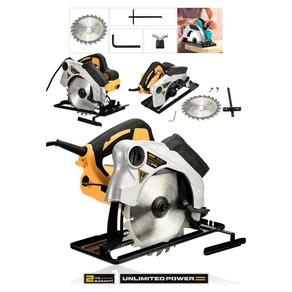 Assur 1400W Elektrikli Sunta Kesme 185 Mm Daire Testere