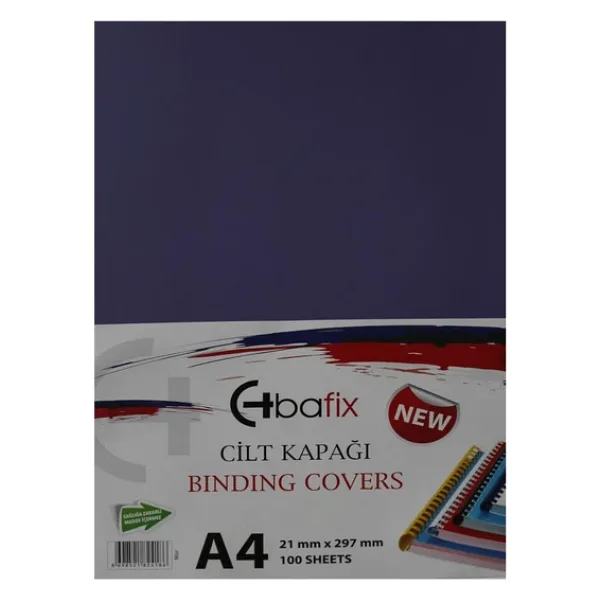Bafix Cilt Kapağı Plastik Opak A4 160 MIC Mor (100 lü)