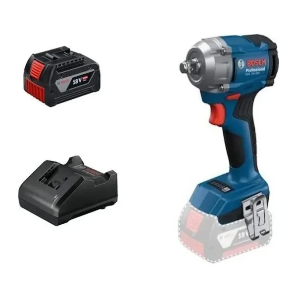 Bosch GDS 18V-350 Çift Akülü 4 Ah Darbeli Somun Sıkma Makinesi