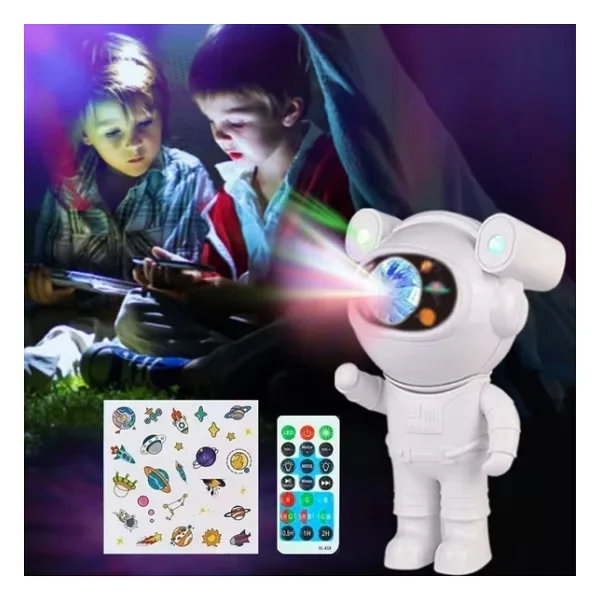 BUFFER Stickerlı ,Kumandalı ASTRONOT Model Gece Lambası