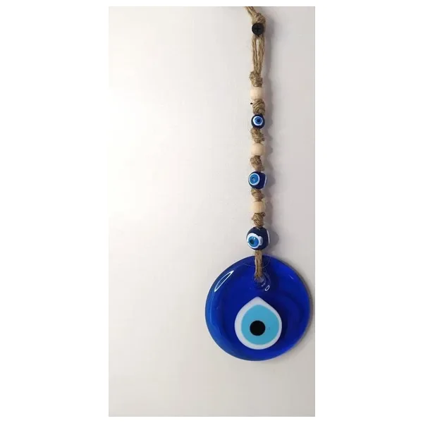 Cam Nazar Kötü Göz Kovucu Hand Made Ağaç Duvar Dekorasyonu Hasır Nazarlık Duvar Ağaç Ev Süsü