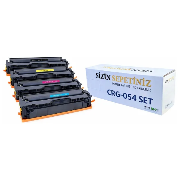 Canon i-Sensys MF642CDW CRG054 CMYK 4 Renk Muadil Toner Seti