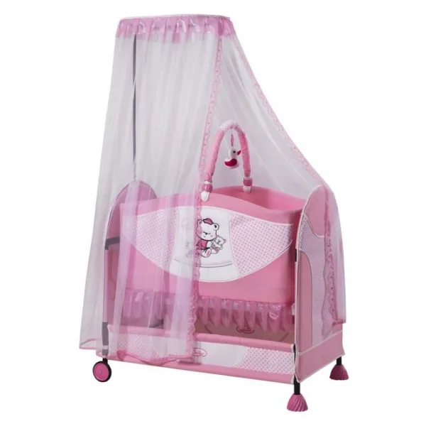 Ciciko C-1006 Lüx Bunny Sallanır Portatif Beşik Pembe