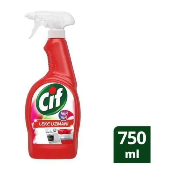 Cif Kırmızı Her Yer 750 ml Leke Uzmanı Sprey