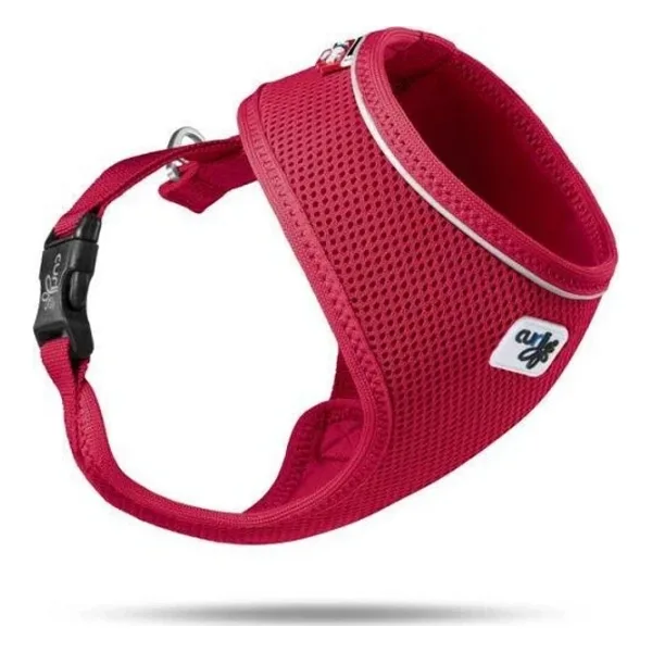 Curli Basic Air-Mesh XS Köpek Göğüs Tasması - Kırmızı