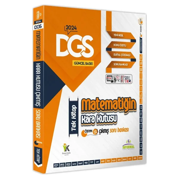 DGS Matematik Kara Kutu TEK KİTAP Dijital Çözümlü Konu Özetli ÖSYM Çıkmış Soru Bankası
