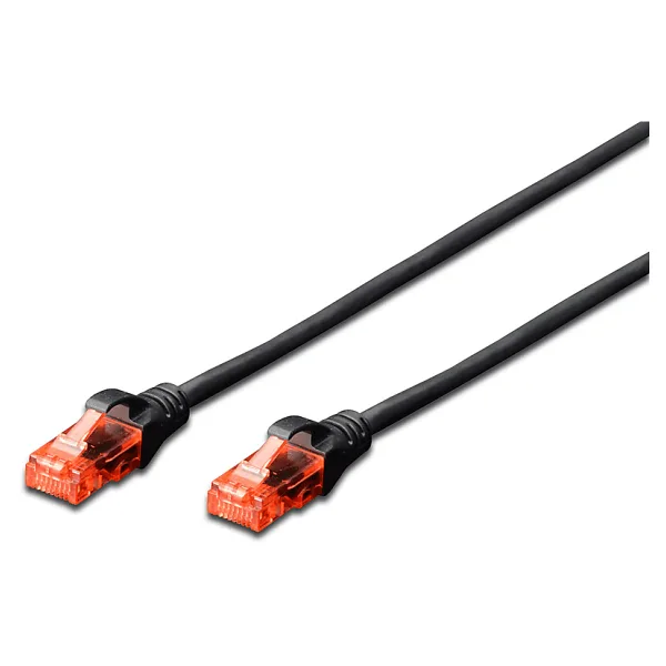 Digitus DK-1617-0025 U-UTP 0.25 m Siyah CAT6 Patch Kablo