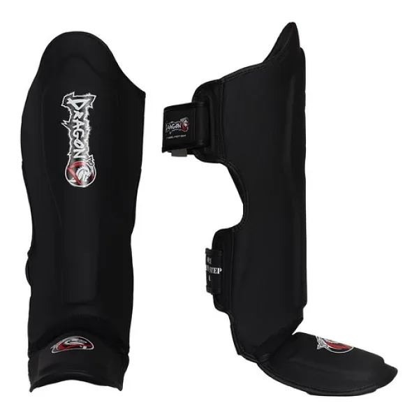 Dragondo 40721-P Muaythai Kaval Ayak Koruyucu 0825 Siyah Kick Boks Kaval Koruyucu