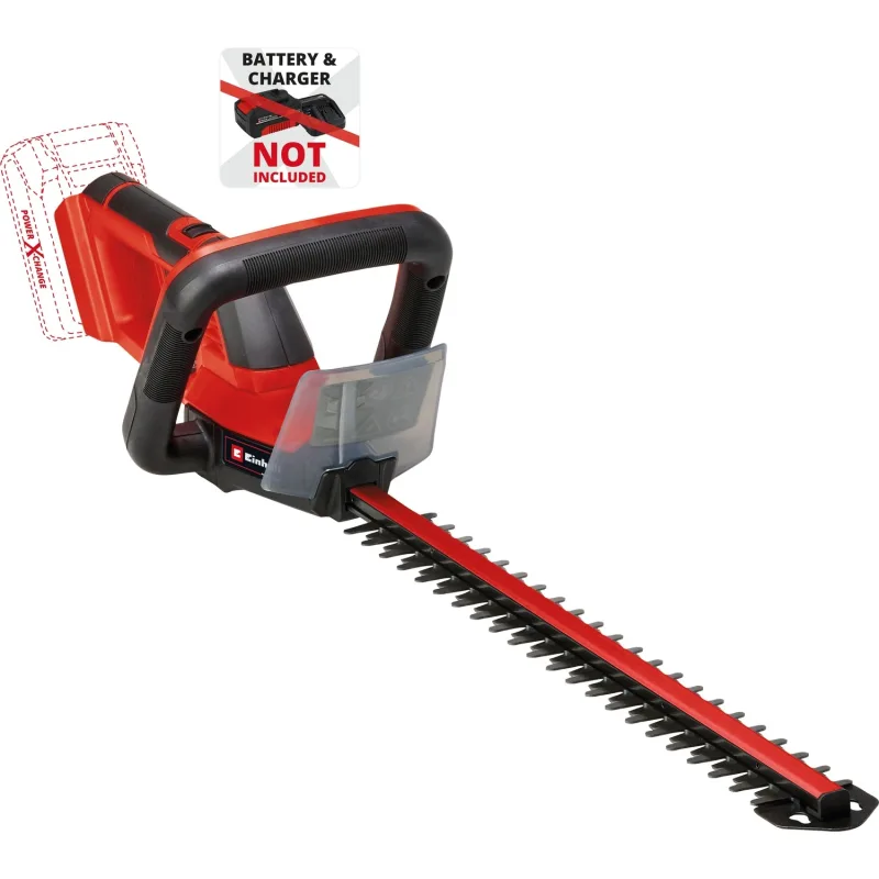 Einhell GC-CHT 18/45 Li-Solo Akülü Çit Budama Makinesi Power X-Change (18 V, 45 cm kesim uzunluğu, 15 mm diş aralığı, döndürülebilir tutamak, metal şanzıman, akü dahil değildir) - 3410515