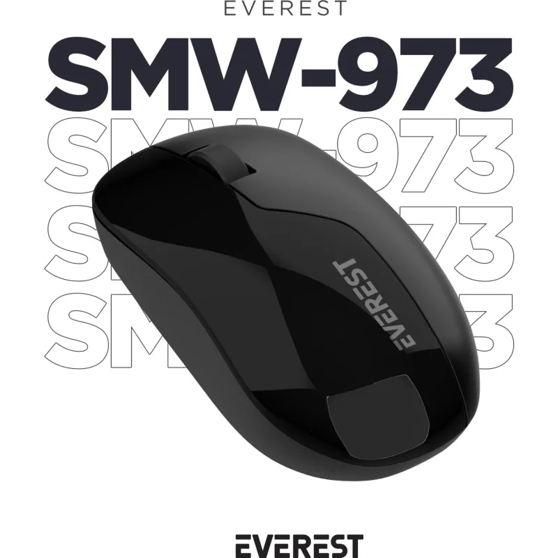 Everest SMW-973 Siyah Optik Kablosuz Mouse