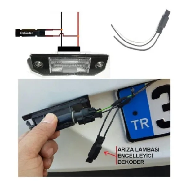 Fardoktoru Led Park Plaka Ampul Arıza Lambası Engelleyici Canbus Dekoder 5w