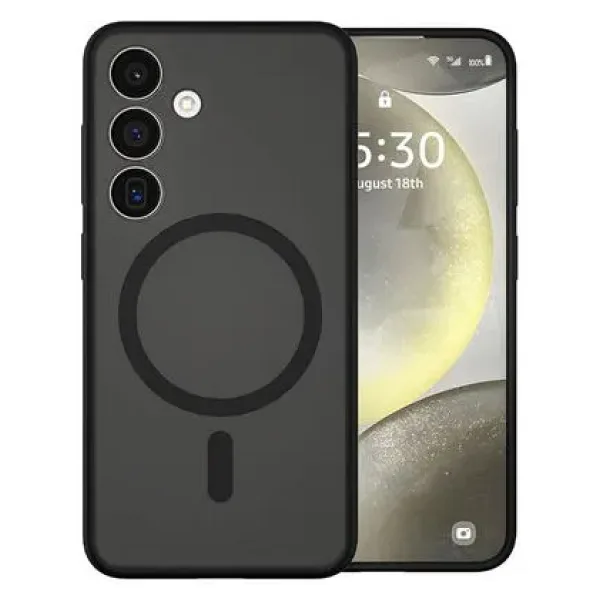 Galaxy S24 Plus Kılıf Wiwu FGG-024 M-safe Şarj Özellikli Lekelere Dayanıklı Kapak - Siyah