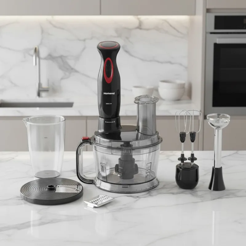 Homend Functionall 2851h 2000 W Kırmızı Mutfak Robotu