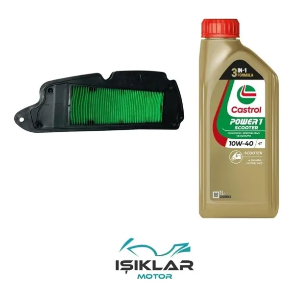 Honda Forza 250 21-24 Castrol Yağ Ve Hava Filtre Bakım Seti Bs0007