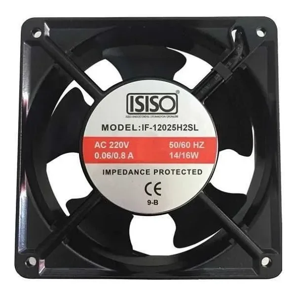 IF-12025H2SL 220VAC Metal Fan 120x120x25mm