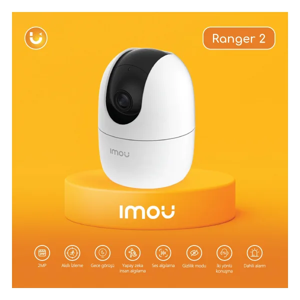 Imou Ranger 2 IPC-A22EP 2 MP 3.6mm İç Ortam IR Güvenlik Kamerası