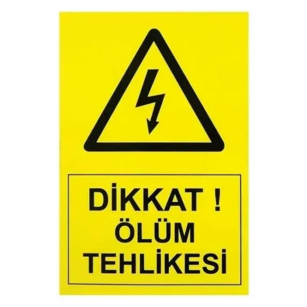 IS-Tİ3 Tehlike Etiketi 10x7cm (Yüksek Voltaj)