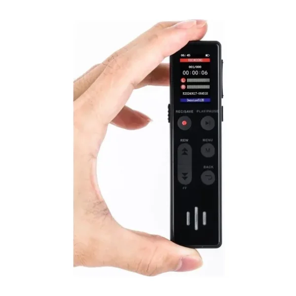 Kb 95 Led Ekranlı 64 Gb Mp3 Çalar Kesintisiz Kayıt 35 Saat,Ses Sensörlü Kingboss
