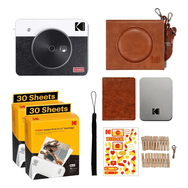 Kodak Mini Shot Combo 3 Retro C300R Anında Baskı Dijital Fotoğraf Makinesi
