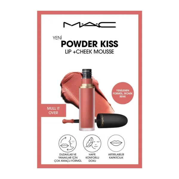 M.A.C Powder Kiss Lip & Cheek Mousse Likit Ruj