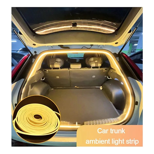 Meyzone Oto Araba Bagaj Içi Kayan LED Aydınlatma 4 Metre Sarı 12V