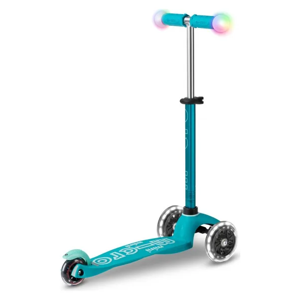 Micro Mini Deluxe Magic MMD131 Turkuaz Işıklı 3 Tekerlekli Çocuk Scooter