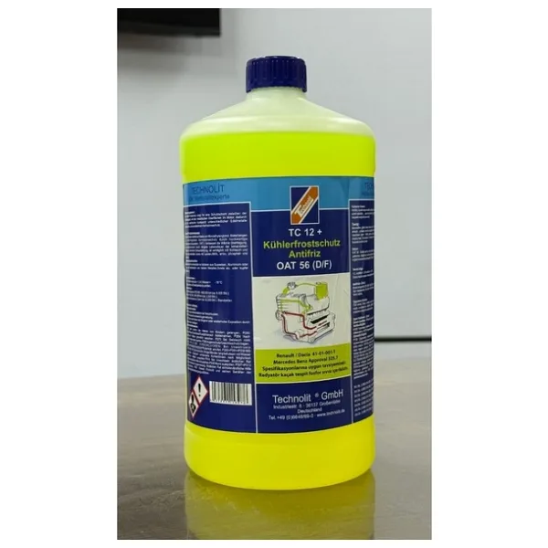 MOTORX Fosforlu Yüksek Performaslı OAT Teknolojili Konsantre Saf Sarı Antifiriz -56 3L
