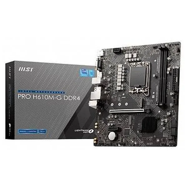 MSI Pro H610M-G Intel LGA1700 DDR4 Micro ATX Anakart