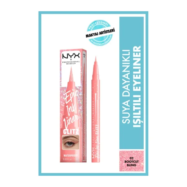 NYX Professional Makeup Epic Ink Liner Glitz 02 Bootcut Bling Eyeliner