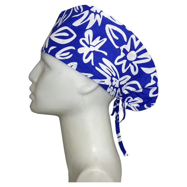 Okanmed Desenli Mavi Doktor Hemşire Aşçı Cerrahi Bone Hastane Bone Bandana M452 - Standart
