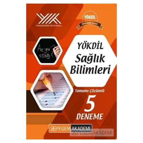 Pegem Yayınları Yökdil Sağlık Bilimleri Tamamı Çözümlü 5 Deneme