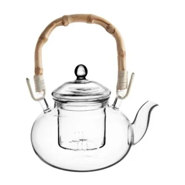 Perotti Esta Bambu Saplı Mini Cam Demlik 400ml
