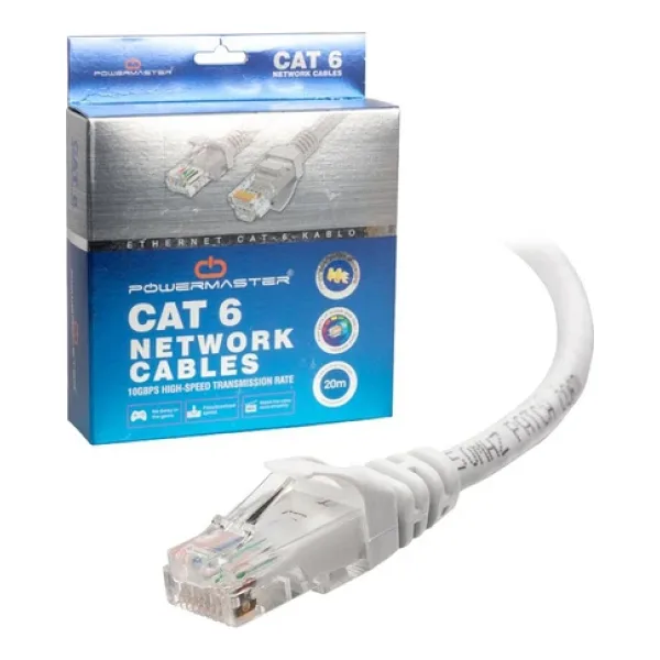 Powermaster CAT6 Ethernet / İnternet Kablo 20 Metre