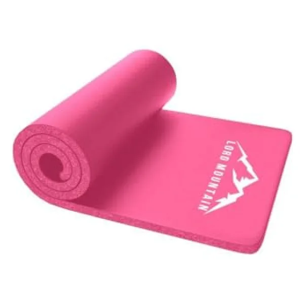 Premium Pilates Yoga Matı,Spor Matı,Egzersiz Matı,Pilates Minderi,Kaymaz Taban,180x55 cm 10 mm Pembe