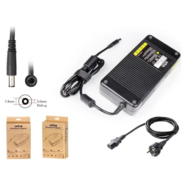 RETRO MSI 19.5V 11.8A 230W Pinli Uç Notebook Adaptör RNA-MS02