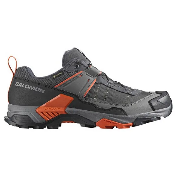 Salomon X Ultra 5 Gore-Tex L47797800 Gri-Turuncu Erkek Outdoor Ayakkabı